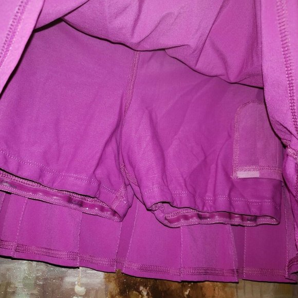 Lululemon Pace Setter Running Tennis Skirt -violet skort  sz 4 Perfect - Picture 3 of 5